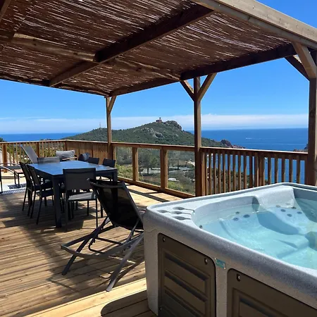 Campsite Mobilhome Neuf Domaine 4 Etoiles Ile D'or Terrasse Et Jacuzzi Prive Vue Exceptionnelle